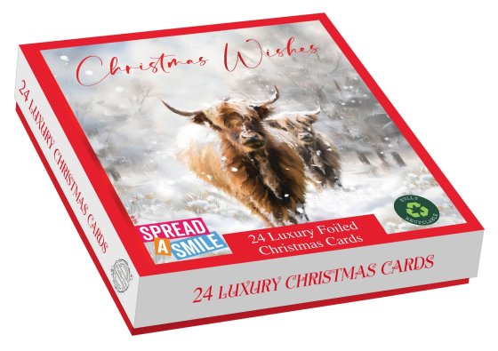 CARDS BOX 24 LUX SNOWY MEADOW